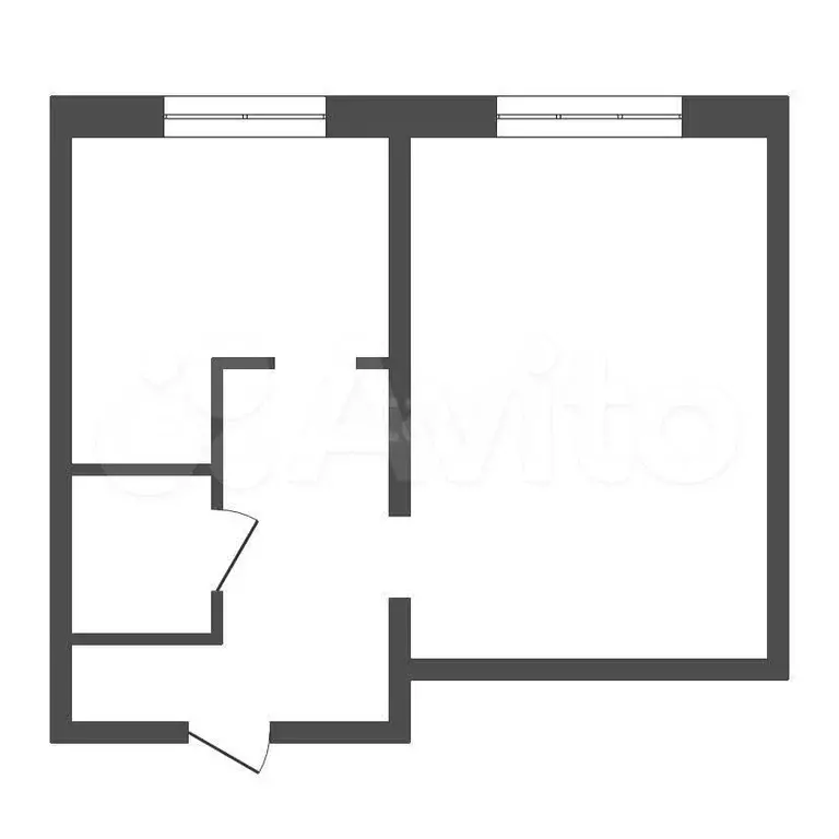 1-к. квартира, 32,8 м, 6/10 эт. - Фото 0
