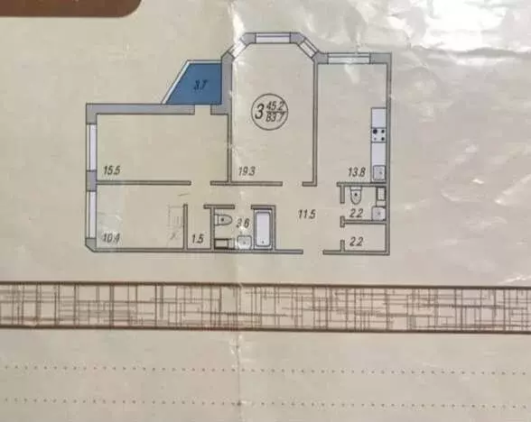 3-к кв. Московская область, Пушкино Оранжерейная ул., 15 (83.0 м) - Фото 0