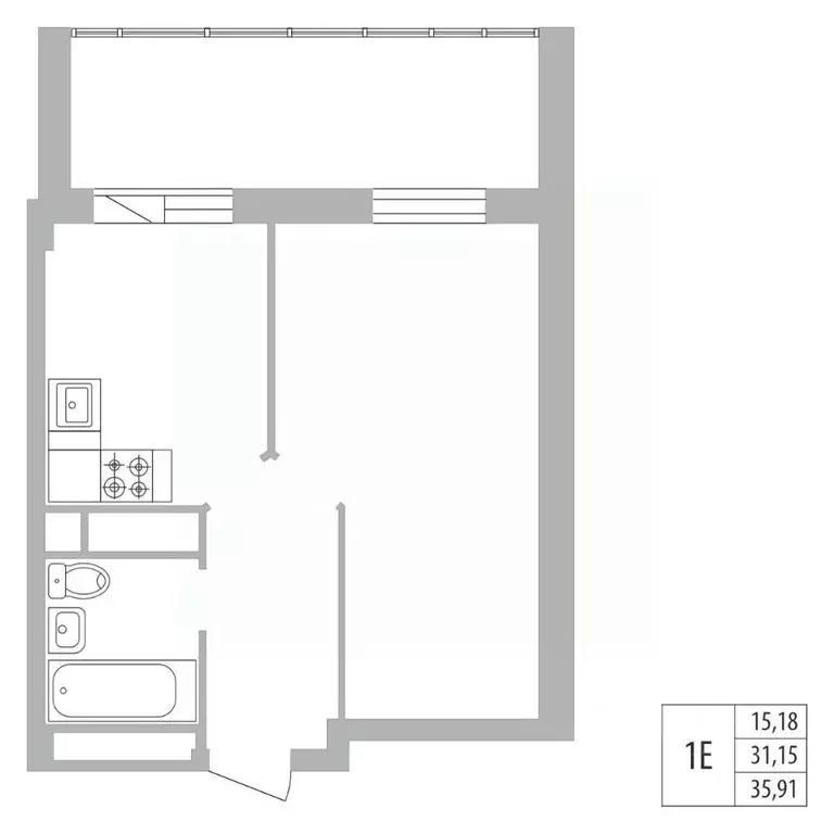 1-к кв. Татарстан, Набережные Челны ул. Раскольникова, 22 (35.9 м) - Фото 0