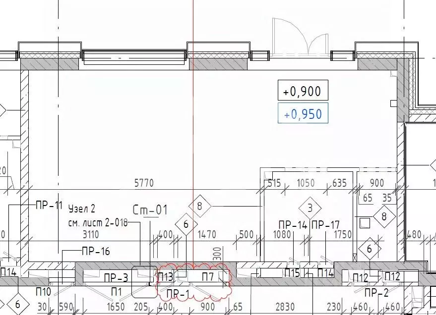 Торговая площадь в Москва Вейв жилой комплекс, 2 (43 м) - Фото 1