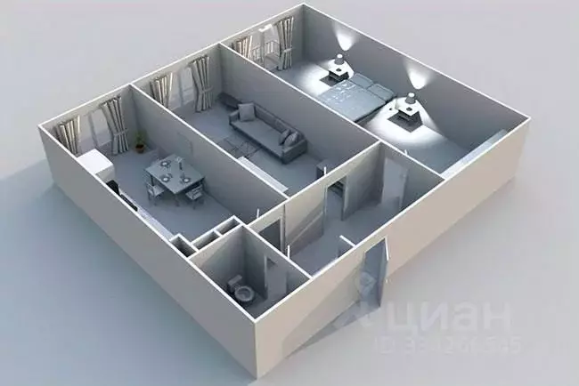 2-к кв. Москва Березовая аллея, 19к6 (49.0 м) - Фото 1
