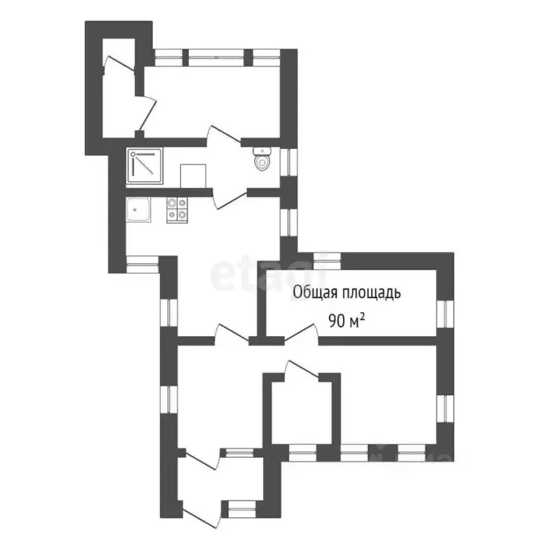 Дом в Брянская область, Брянск Бежицкая ул., 198 (90 м) - Фото 1