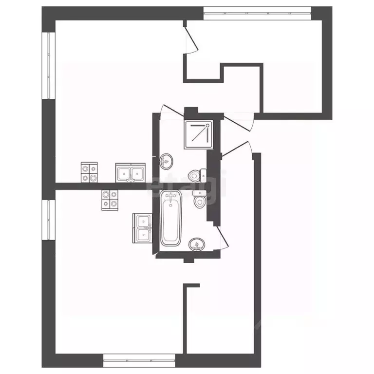 3-к кв. Крым, Ялта ул. Репина, 21 (84.25 м) - Фото 1