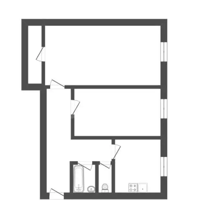 2-комнатная квартира: Поворино, Лесозащитная улица, 3 (43.9 м) - Фото 1