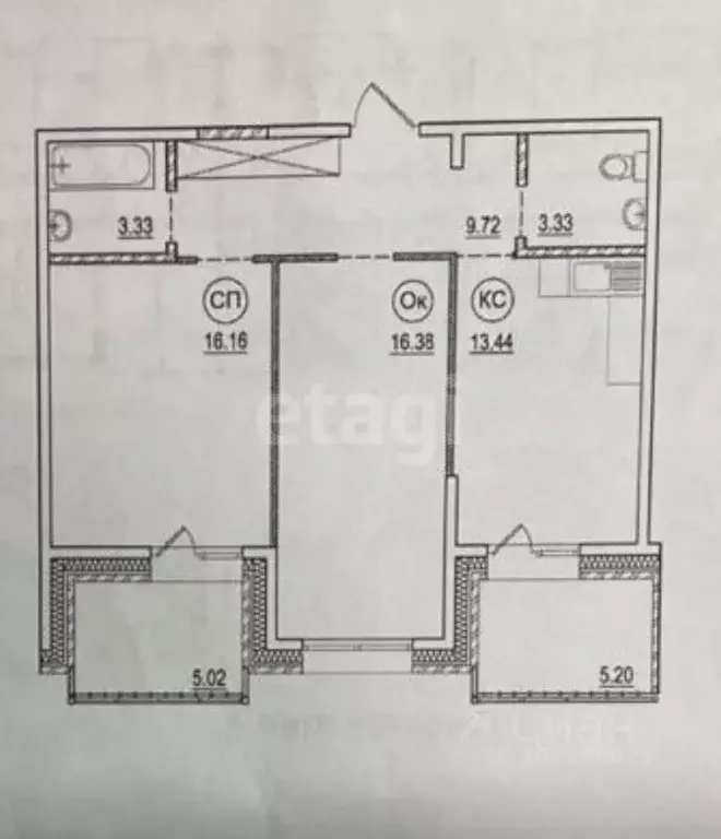 2-к кв. Иркутская область, Иркутск ул. Пискунова, 138/1 (71.0 м) - Фото 1