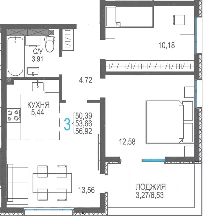 3-к кв. Крым, Сакский район, Лесновское с/пос, с. Прибрежное Розовое ... - Фото 0