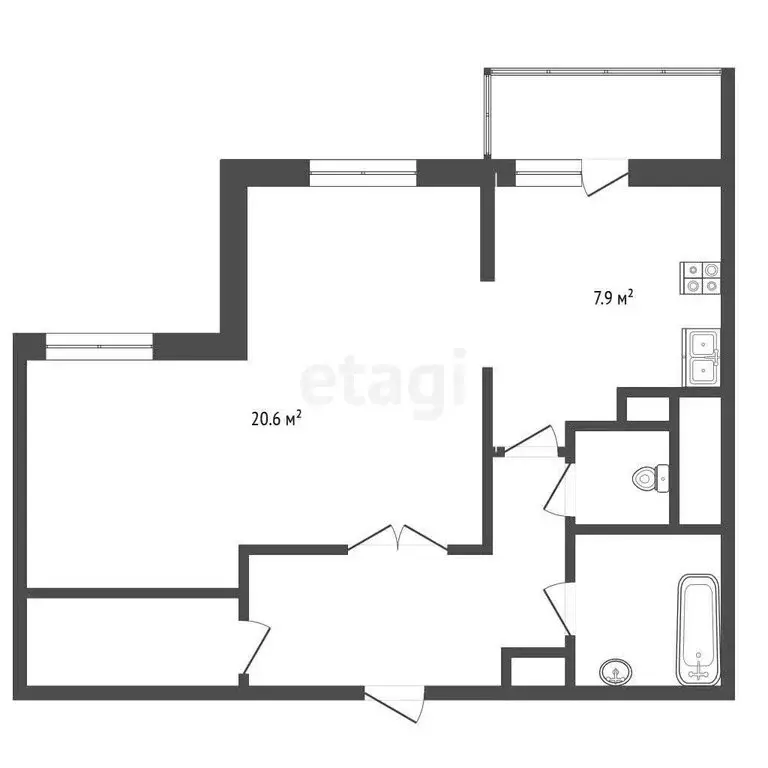 1-комнатная квартира: Зеленоград, к2032 (43.4 м) - Фото 0