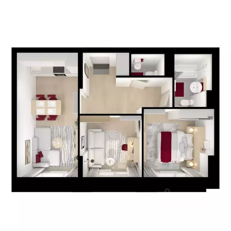 2-к кв. Московская область, Котельники Парковый мкр, Белая Дача Парк ... - Фото 2