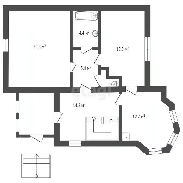 Дом в Алтайский край, Бийск Сенная ул., 75 (244 м) - Фото 2