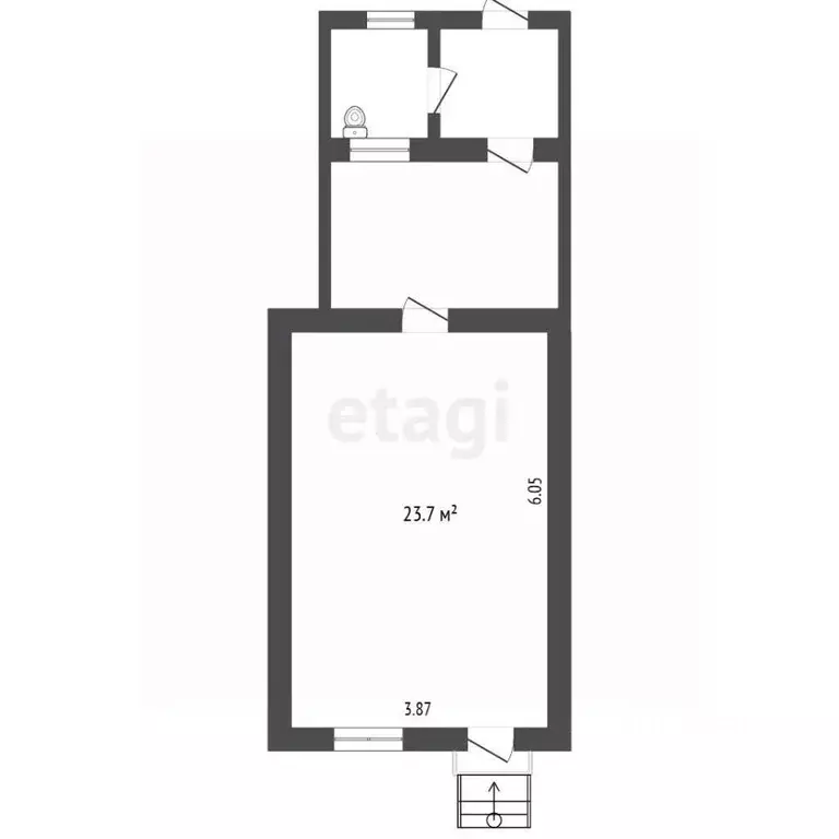 Торговая площадь в Крым, Феодосия ул. Куйбышева, 5 (39 м) - Фото 2