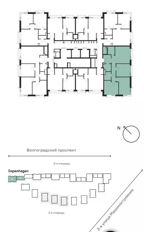 3-к кв. Москва Волгоградский просп., 32/5к3 (79.0 м) - Фото 0