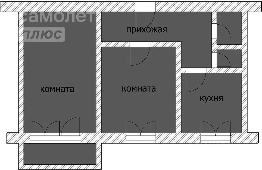 2-к кв. Смоленская область, Смоленск ул. Попова, 112 (55.0 м) - Фото 1