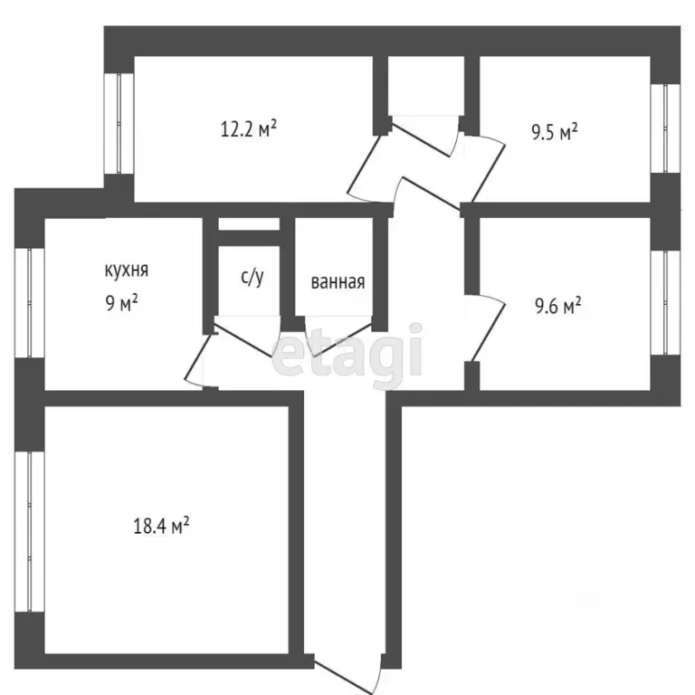 4-к кв. Алтайский край, Бийск Советская ул., 214 (72.4 м) - Фото 1