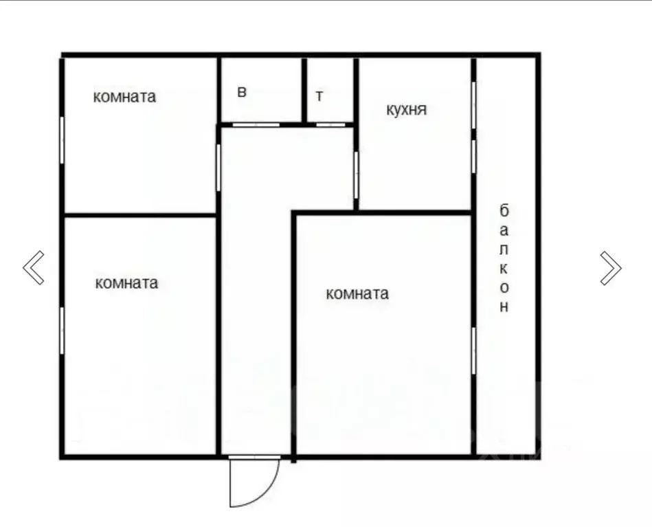 3-к кв. Приморский край, Уссурийск Садовая ул., 3а (56.8 м) - Фото 1