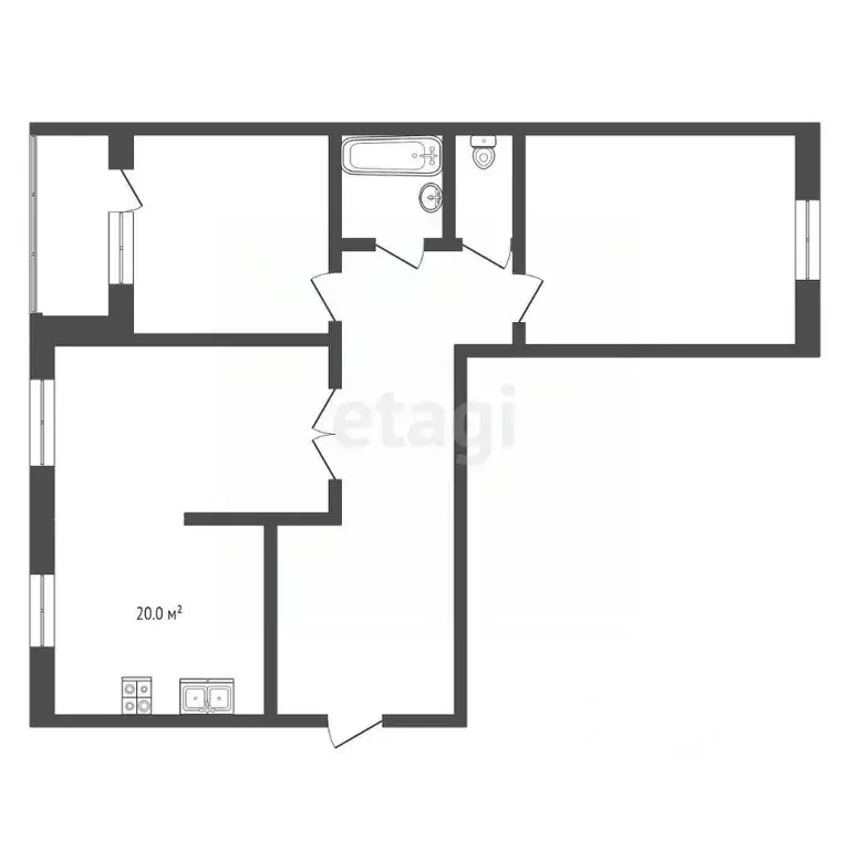 3-к кв. Ярославская область, Ярославль ул. Дядьковская, 50к2 (82.4 м) - Фото 1