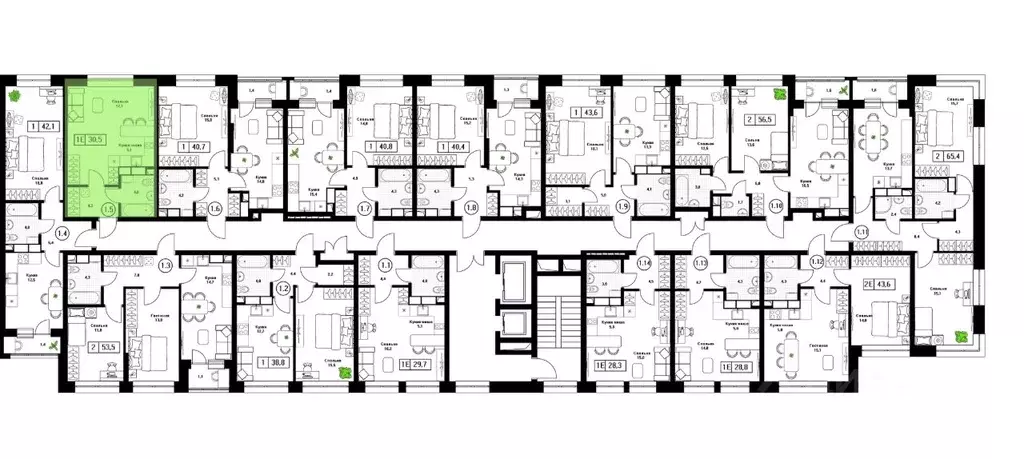 Студия Московская область, Пушкино Пушкино Град жилой комплекс, к2 ... - Фото 2