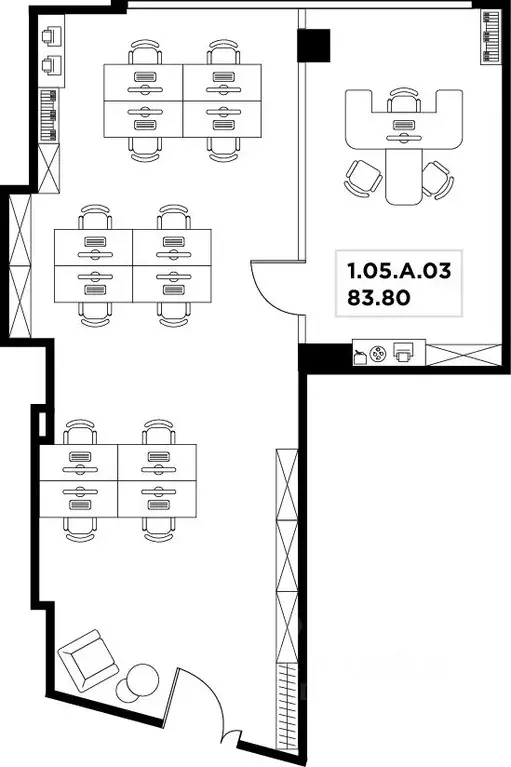 Офис в Москва ул. Маршала Прошлякова, 23 (84 м) - Фото 2