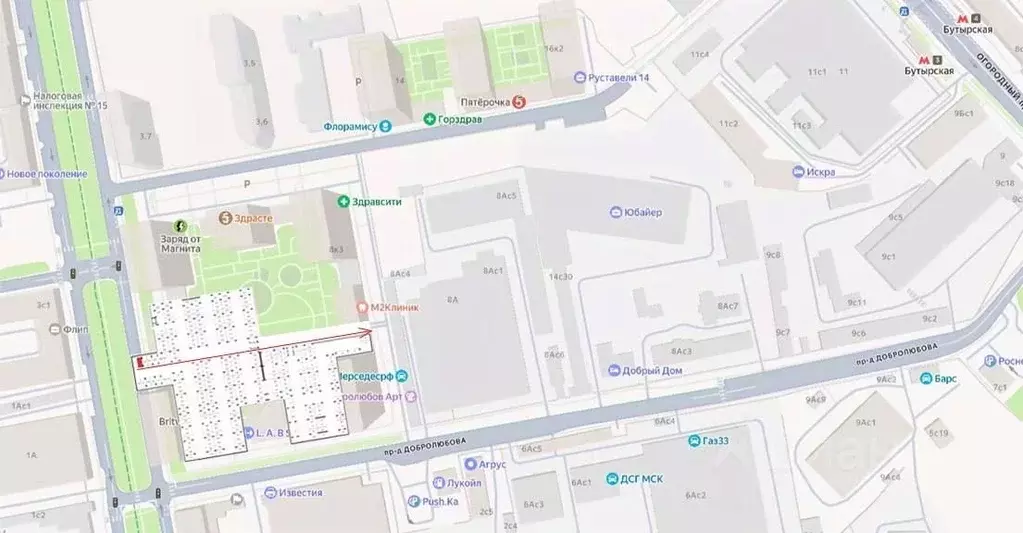 Гараж в Москва ул. Добролюбова, 8к1 (14 м) - Фото 2