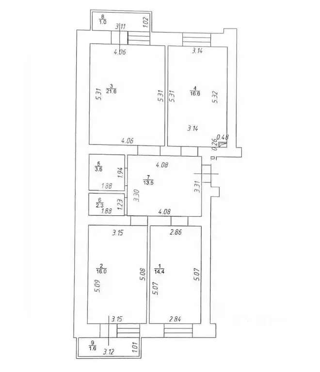 3-к кв. Татарстан, Казань ул. Чингиза Айтматова, 13к2 (85.3 м) - Фото 0