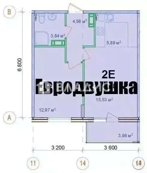 1-комнатная квартира: Ногинск, посёлок Ильича, улица Академика ... - Фото 1