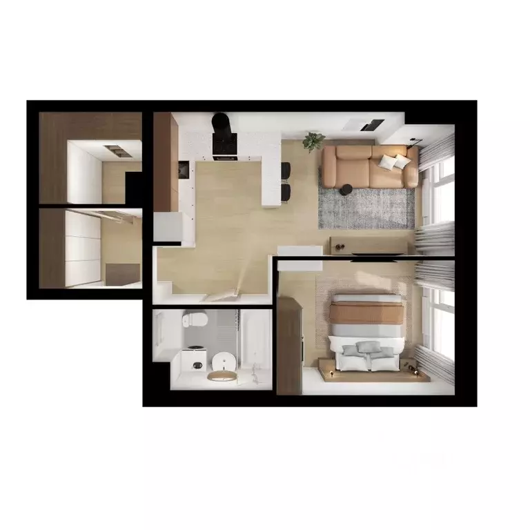 1-к кв. Московская область, Котельники Парковый мкр, Белая Дача Парк ... - Фото 2