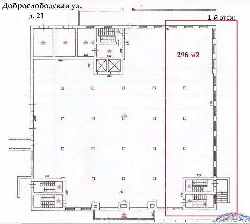 Помещение свободного назначения в Москва Доброслободская ул., 21 (300 ... - Фото 1