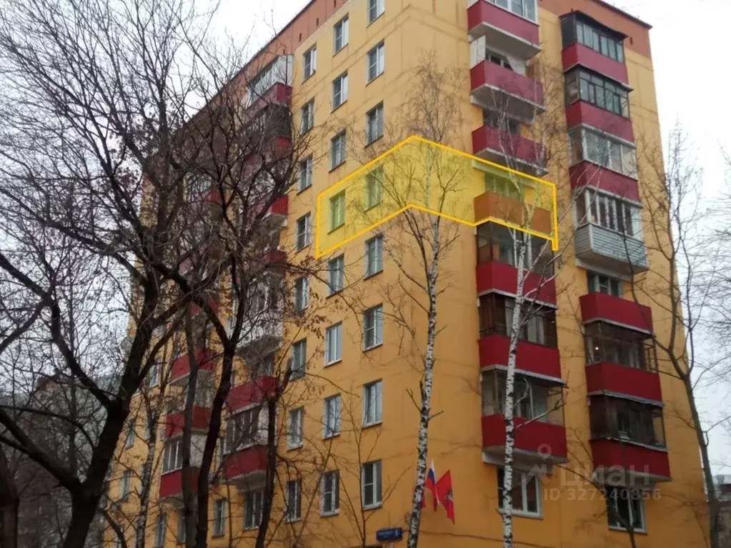 Свободной планировки кв. Москва Енисейская ул., 6 (37.3 м) - Фото 2