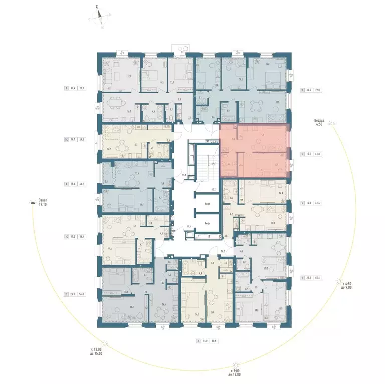 1-к кв. Башкортостан, Уфа Родина Парк жилой комплекс (41.8 м) - Фото 2