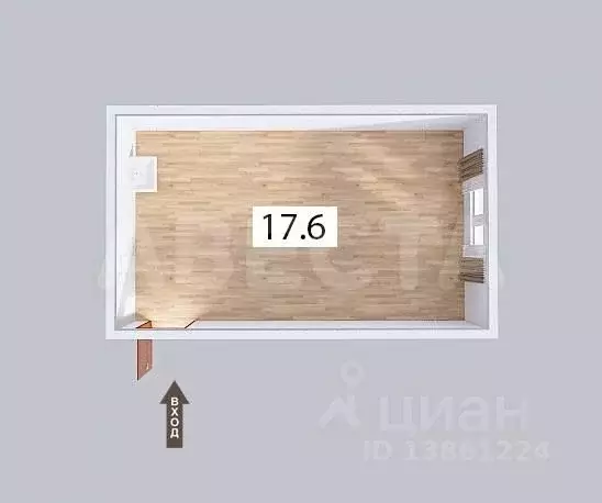 Комната Омская область, Омск Звездная ул., 2 (17.6 м) - Фото 2