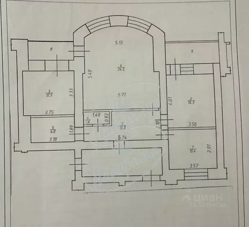 3-к кв. Калужская область, Калуга ул. Георгия Димитрова, 24 (100.1 м) - Фото 2