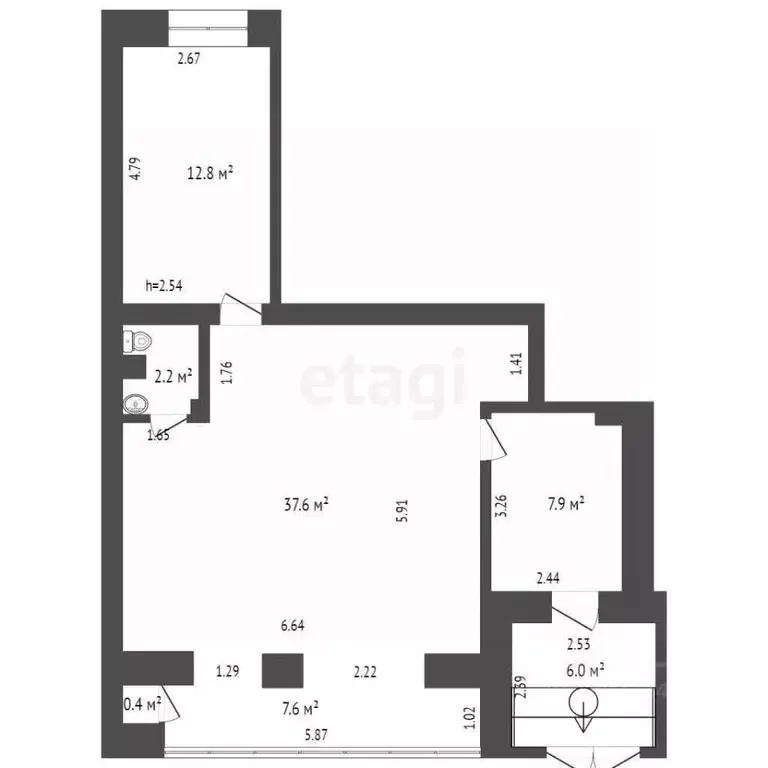 Офис в Тюменская область, Тюмень ул. Седова, 19 (69 м) - Фото 1