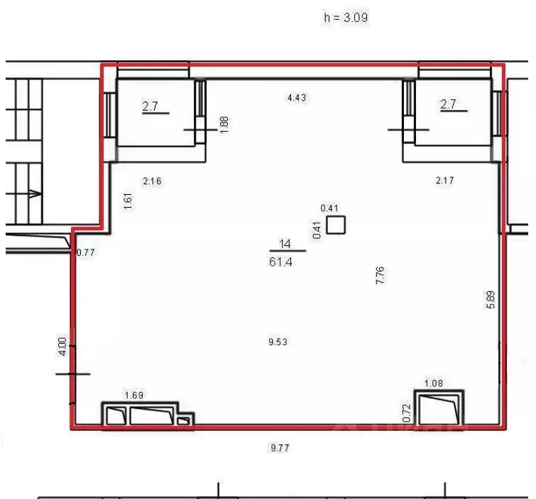Офис в Санкт-Петербург 17-я Васильевского острова линия, 52к2 (61 м) - Фото 2