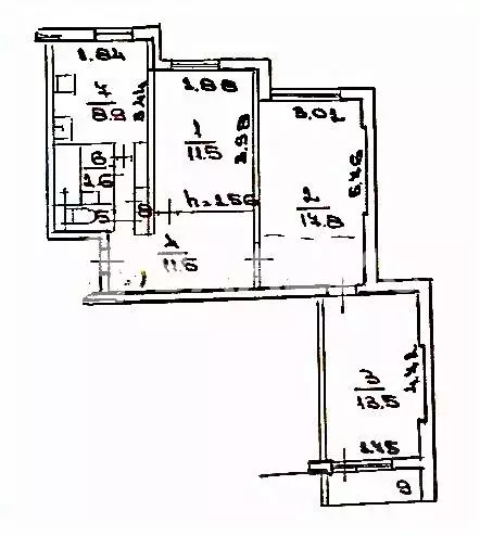 3-к кв. Карелия, Петрозаводск ул. Архипова, 10 (70.3 м) - Фото 2