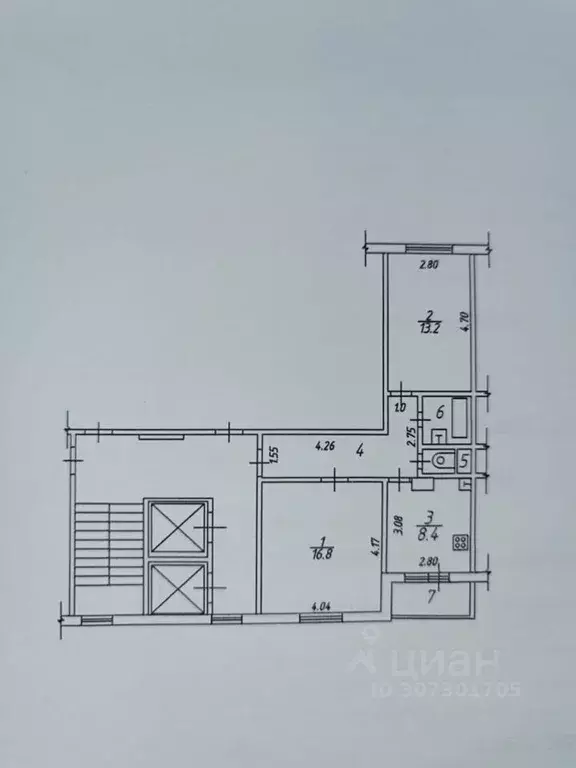 2-к кв. Московская область, Балашиха Южное Кучино мкр, 2 (51.0 м) - Фото 0