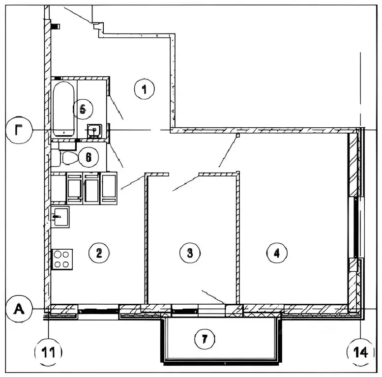 2-к кв. Санкт-Петербург ул. Русановская, 17к3 (49.9 м) - Фото 2