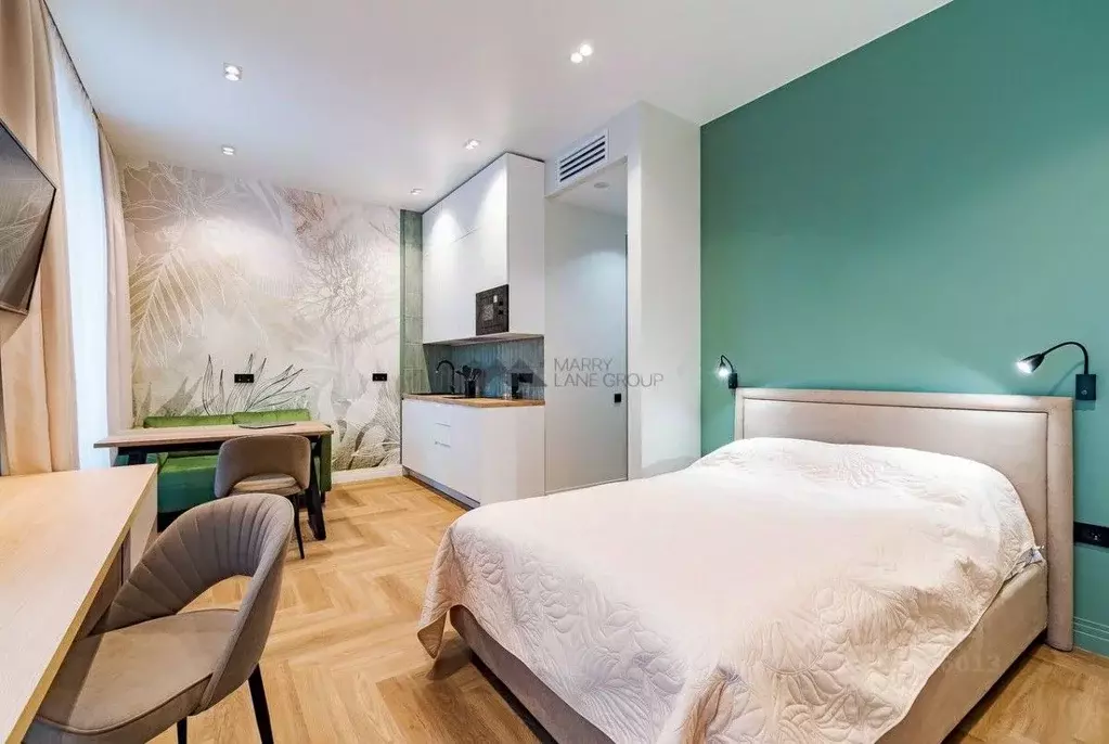 Студия Москва ул. 1-я Ямского Поля, 1к1 (32.0 м) - Фото 1