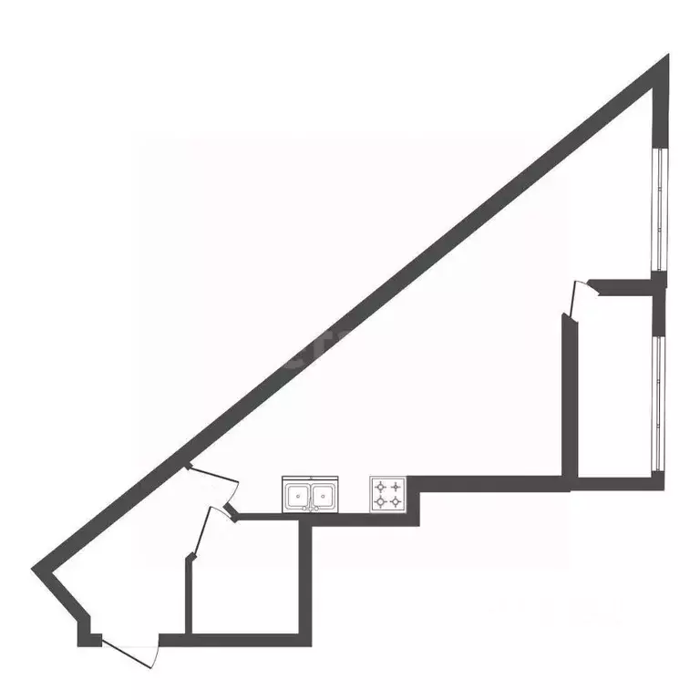 Студия Санкт-Петербург Планерная ул., 87к1 (35.0 м) - Фото 2