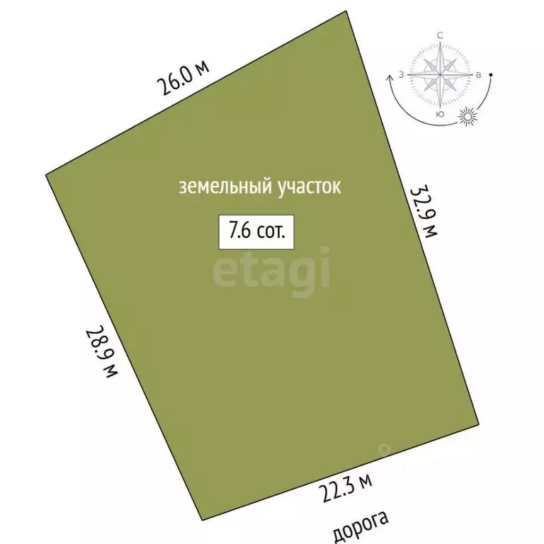 Участок в Тюменская область, Тюмень  (7.59 сот.) - Фото 1