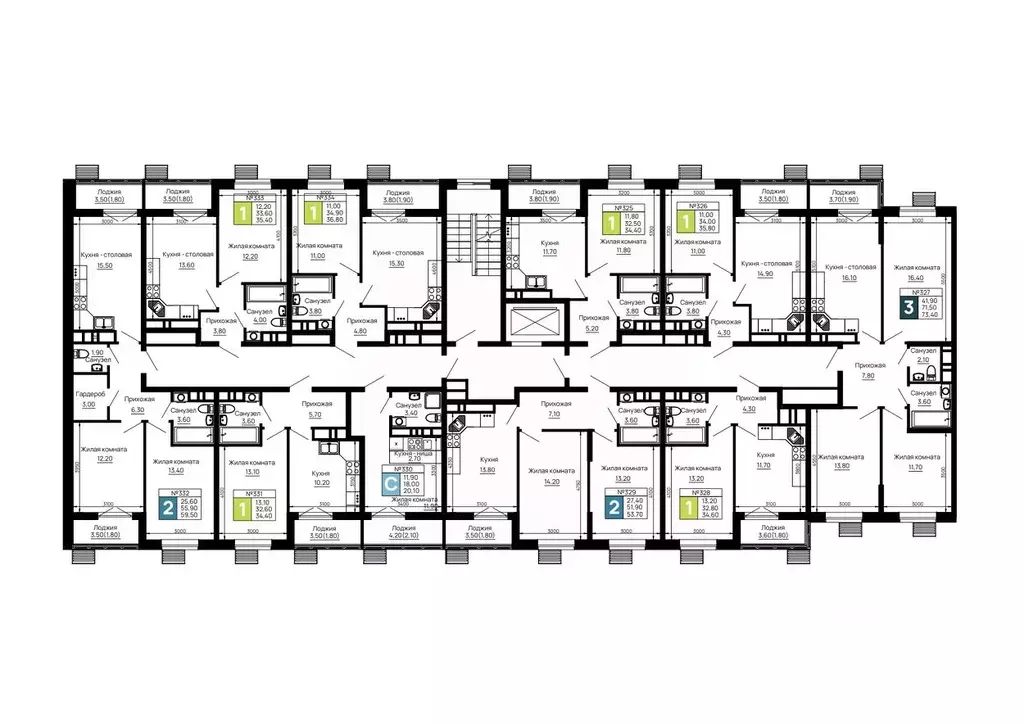 3-к кв. Адыгея, Тахтамукайский район, Яблоновский пгт  (73.4 м) - Фото 2