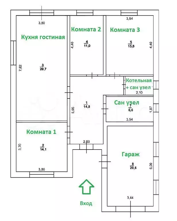 Дом 121 м на участке 8 сот. - Фото 0