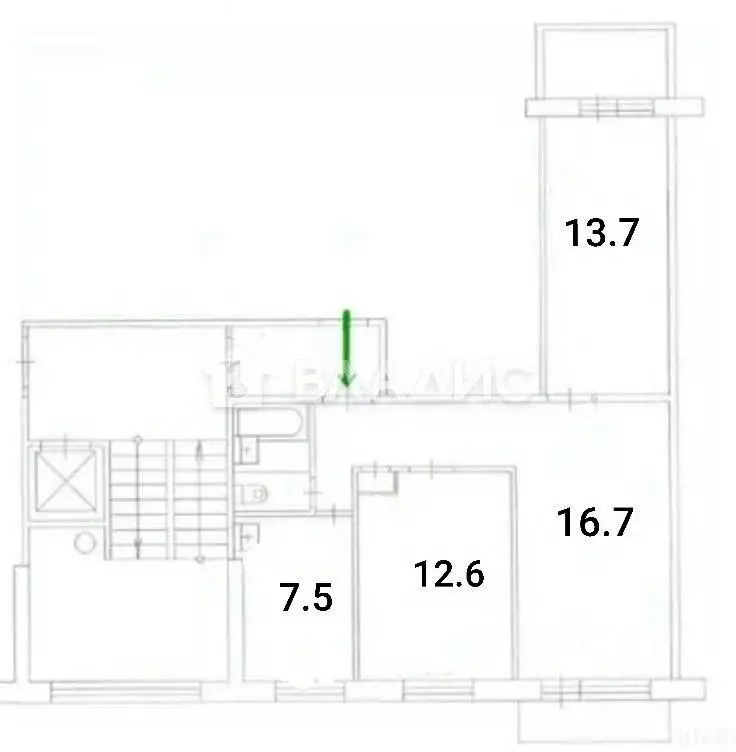 3-к кв. Пермский край, Пермь ул. Моторостроителей, 10 (60.1 м) - Фото 2