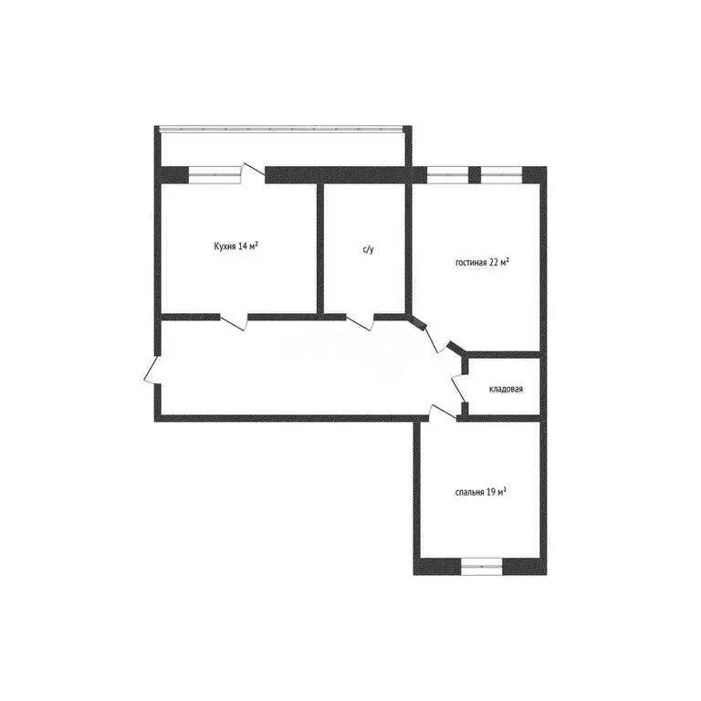 2-комнатная квартира: Курган, улица Климова, 52 (87 м) - Фото 0