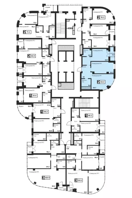2-к кв. Челябинская область, Челябинск ул. Труда, 157А (84.0 м) - Фото 1