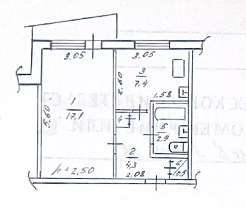 1-к. квартира, 33,1 м, 1/9 эт. - Фото 0