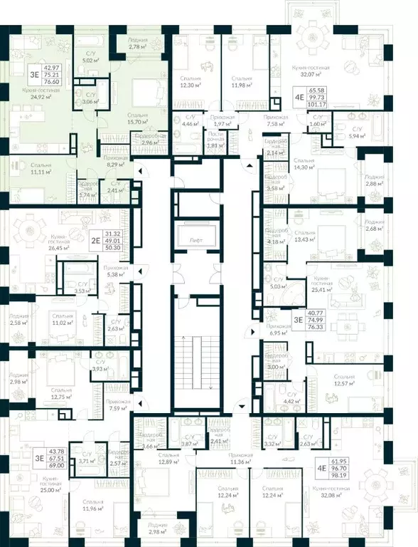 2-к кв. Башкортостан, Уфа Глумилино жилрайон, Урман Сити жилой ... - Фото 2