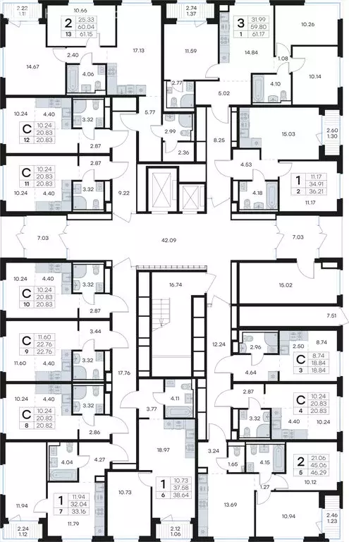 Квартира-студия: городской посёлок Новоселье, ЖК Глоракс Новоселье ... - Фото 2