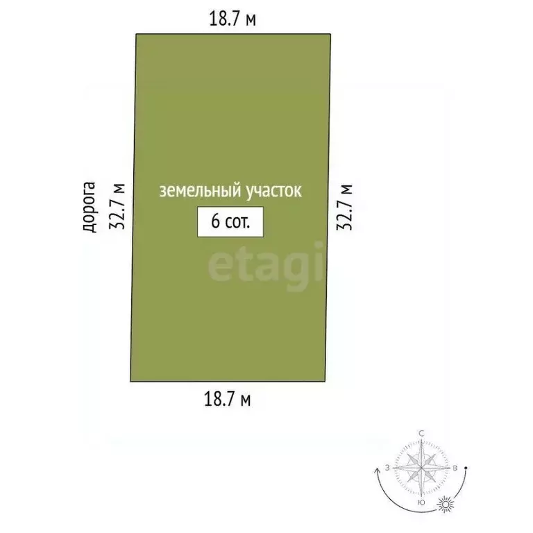 Участок в Ростовская область, Аксайский район, Рассветовское с/пос, ... - Фото 1