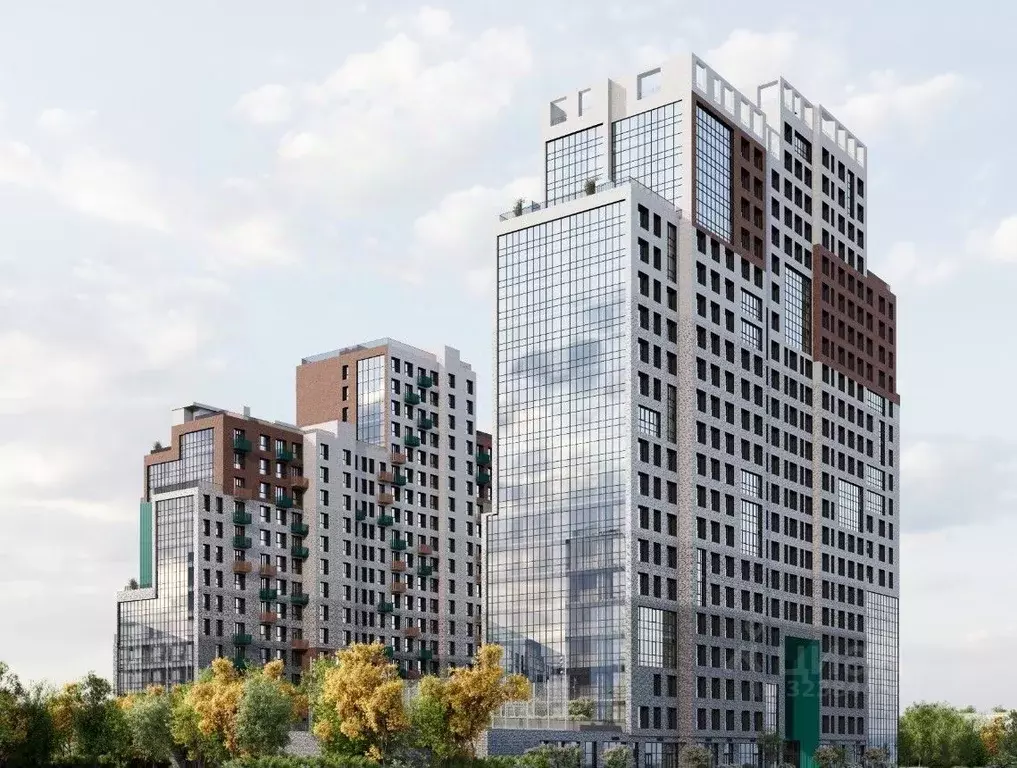 2-к кв. Татарстан, Казань 1712 жилой комплекс (64.2 м) - Фото 2