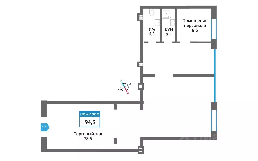 Помещение свободного назначения в Московская область, Красногорск ул. ... - Фото 1