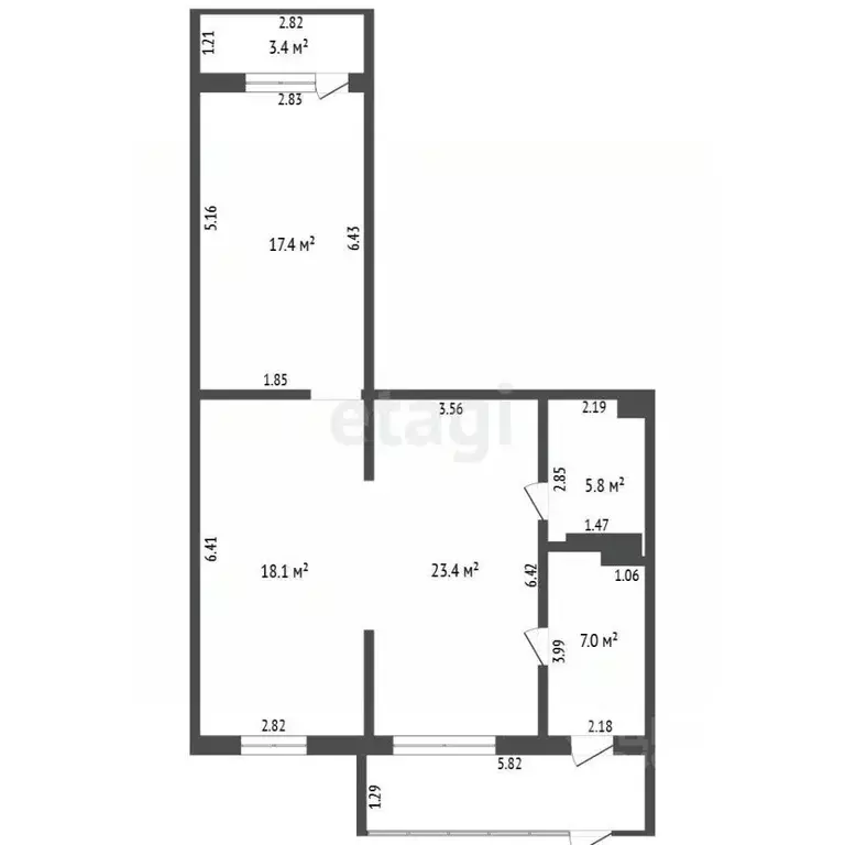 Офис в Татарстан, Альметьевск просп. Строителей, 80 (75 м) - Фото 1